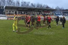 3.Liga - Saison 2022/2023 - SV 07 Elversberg - FC Ingolstadt 04 -Die Spieler bedanken sich bei den Fans -  Foto: Meyer Jürgen