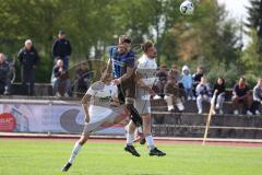 Kreisliga - Saison 2022/2023 - TSV Gaimersheim - FC Sandersdorf - Dennis Huettinger weiss Gaimersheim - Philipp Schneeberger blau Sandersdorf - Foto: Meyer Jürgen