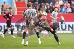 3. Liga; FC Ingolstadt 04 - FC Viktoria Köln; SchanzenGeber-Spieltag, Simon Lorenz (32, FCI) Drehschuß Tor Jubel Treffer 1:0 Eisenhuth Tobias (21 VK)
