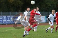 Kreisklasse - Saison 2023/2024 -SV Stammham - TSV Kösching -David Ostermeier rot Kösching -  - Jonas Korn weiss Stammham -  Foto: Meyer Jürgen