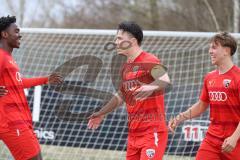 Bayernliga Nord - Saison 2023/24 - FC Ingolstadt 04 II - SC Eltersdorf- Fabian Cavadias (Nr.16 - FCI) trifft zum 2:1 Führungstreffer - jubel- Foto: Meyer Jürgen