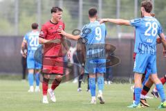 3. Liga; Testspiel; FC Ingolstadt 04 - 1. FC Heidenheim; Jonas Scholz (15, FCI) Schimmer Stefan (9 HDH) Kölle Adam (28 HDH)