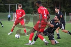 Kreisliga - Saison 2026/27- SV Zuchering - Türkisch SV Ingolstadt - Haka Düzgün schwarz Türkisch - Glenn Heicappell rot Zuchering - Foto: Meyer Jürgen