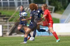 DFB - Pokal Frauen 1. Runde - Saison 2023/2024 - FC Ingolstadt 04 - FC Carl Zeiss Jena - Sarah Schauer (Nr.18 - FCI Frauen) - Bonsu Josephine blau Jena - Foto: Meyer Jürgen