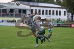 Landesliga - Saison 2025/26 - SV Manching - TSV Jetzendorf - Fabian  Neumayer (Nr.9 - SV Manching) - Dustin Kothmair grau Jetzendorf - Foto: Meyer Jürgen