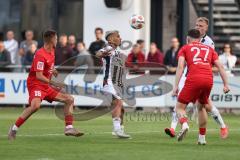 Toto-Pokal - VfB Forstinning - FC Ingolstadt 04; Sejdo Durakov (11, FCI) Lars Lokotsch (13, FCI) Zweikampf Kampf um den Ball
