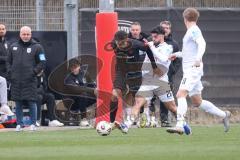 3. Liga - Testspiel - Saison 2025/26 - FC Ingolstadt 04 - SSV 1846 Ulm - Yann Sturm (Nr.7 - FCI) - Abu-Bekir El-Zein (Nr.26 - SSV Ulm) - Foto: Meyer Jürgen