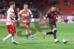 3. Liga; FC Ingolstadt 04 - SSV Jahn Regensburg; Pascal Testroet (37, FCI) Bittroff Alexander (13 SSV)