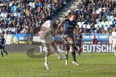 2024_1_27 - 3. Liga - Saison 2023/24 - 1. FC Saarbrücken - FC Ingolstadt 04 -  - Pascal Testroet (Nr.37 - FC Ingolstadt 04) - Marcel Gaus (Nr.19 - 1. FC Saarbrücken) - Foto: Meyer Jürgen