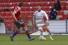 3. Liga - SpVgg Unterhaching - FC Ingolstadt 04 - Fatih Kaya (9, FCI) Grauschopf Paul (25 SpVgg)