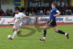 Kreisliga - Saison 2022/2023 - TSV Gaimersheim - FC Sandersdorf - Benjamin Anikin weiss Gaimersheim - Michael Detling blau Sandersdorf - Foto: Meyer Jürgen