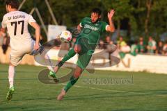 Kreisliga - Saison 2023/24 - Relegation zur BZL - FC Gerolfing - SV Aschau - Christian Träsch grün Gerolfing - Daniel Neumeier weiss Aschau - Foto: Meyer Jürgen