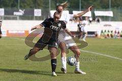 2. Fußball-Liga - Frauen - Saison 2023/2024 - FC Ingolstadt 04 - SV Meppen - Leonie Heim (Nr.9 - FCI Frauen) - Weiss Lisa-Marie weiss Meppen - Foto: Meyer Jürgen