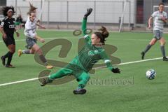 2024_2_10 - 2. Bundesliga Frauen - Saison 2023/24 - Freundschaftsspiel - FC Ingolstadt 04 Frauen - Schwaben Augsburg - Sarah Reißner Torwart Augsburg  -  Der 0:1 Führungstreffer durch - Yvonne Dengscherz (Nr.23 - FC Ingolstadt Frauen) - jubel -  - XXXXX -