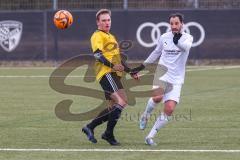AUDI - Schanzer Amateur Cup - Halbfinale 2 - Saison 2024/25 - TSV Lichtenau - SV Hundszell - Peer Wittmer gelb Lichtenau - Tim Liesegang weiss Hundszell - Foto: Meyer Jürgen