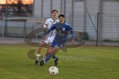 Bayernliga Nord - Saison 2025/26 - FC Ingolstadt 04 II - Würzburger FV - Tomislav Bagaric (Nr.5 - FC Ingolstadt II) - Fabio Hock blau Würzburg - Foto: Meyer Jürgen