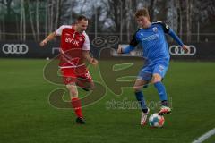 2.BL; Testspiel; FC Ingolstadt 04 - Würzburger Kickers; Andreas Poulsen (2, FCI) Hümmer Tizian (30 FWK)