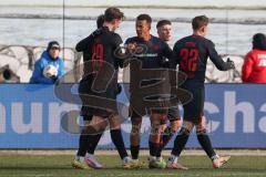 3. Liga - Saison 2025/26 - Hansa Rostock - FC Ingolstadt 04  -  Der 0:1 Führungstreffer durch - Marcel Costly (Nr.22 - FCI) jubel - - XXXXX - Foto: Meyer Jürgen