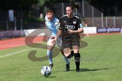 2. Fußball-Liga - Frauen - Saison 2023/2024 - FC Ingolstadt 04 - SG 99 Andernach - Katharina Schmittmann (Nr.26 - FCI Frauen) - Leonie Stöhr (Nr.9 - Andernach) - Foto: Meyer Jürgen