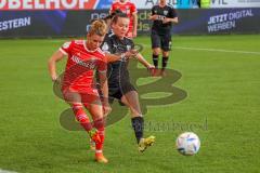 DFB - Pokal - Frauen - Saison 2022/2023 - FC Ingolstadt 04 -  FC Bayern München - Linda Dallmann (Nr.10 - FC Bayern München) - Vidovic Paula (Nr.11 - FC Ingolstadt 04 ) - - Foto: Meyer Jürgen