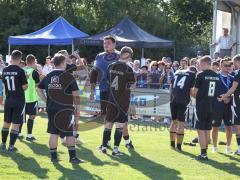 Relegation - Saison 2025/26 - SV Karlskron - FC Geisenfeld - Das Spiel ist aus - Geisenfeld steigt auf - jubel -  - Traurige Gesichter bei Karlskron - Foto: Meyer Jürgen