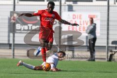 A-Junioren Bundesliga  - Saison 2023/24 - A-Junioren - FC Ingolstadt 04 - 1.FC Heidenheim - Jason Osei Tutu (Nr.24 - FCI) - Nehir Alperen weiss Heidenheim - Foto: Meyer Jürgen