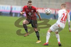 3. Fußball-Liga - Saison 2020/2021 - FC Ingolstadt 04 - FC Viktoria Köln - Marc Stendera (#10,FCI) - Luca Stellwagen (#26 Köln) - Foto: Meyer Jürgen