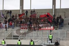 3.Liga - Saison 2022/2023 - 1. FC Saarbrücken - FC Ingolstadt 04 - Mitgereiste Fans - Foto: Meyer Jürgen