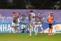3. Liga; FC Viktoria Köln - FC Ingolstadt 04; Tor Jubel Treffer 1:0 Bogicevic Donny (8 Köln) Torwart Marius Funk (1, FCI) chancenlos May Niklas (37 Köln) Lorch Jeremias (4 Köln) Henning Bryan (19 Köln) Yannick Deichmann (20, FCI)