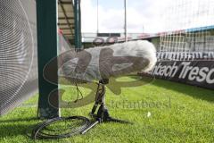 3.Liga - Saison 2023/2024 - SC Verl - FC Ingolstadt 04 - Mikrofon am Stadion -  - Foto: Meyer Jürgen