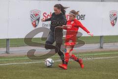 Frauen - Bayernliga - U17 - B-Junioren -  FC Ingolstadt 04 II - FC Forstern - Buttstedt Ronja schwarz Forstern - Lilli Gehl rot FCI - Foto: Meyer Jürgen