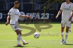 3. Fußball-Liga - Saison 2022/2023 - Borussia Dortmund II - FC Ingolstadt 04 - Visar Musliu (Nr.16 - FCI) - Foto: Meyer Jürgen