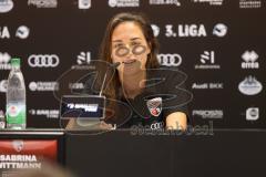 3. Liga - Saison 2024/25 - Pressekonferenz - FC Ingolstadt 04 -  - Cheftrainerin Sabrina Wittmann (FCI) - XXXXX - Foto: Meyer Jürgen