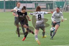 2024_2_10 - 2. Bundesliga Frauen - Saison 2023/24 - Freundschaftsspiel - FC Ingolstadt 04 Frauen - Schwaben Augsburg - Melike Pekel FCI - Gabriela Grashei #8 Augsburg - Foto: Meyer Jürgen