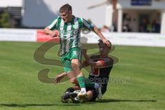 Landesliga - Saison 2025/26 - SV Manching - FC Sonthofen - Sebastian Graßl (Nr.10 - SV Manching) - Blaku Diar schwarz Sonthofen - Foto: Meyer Jürgen