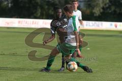 Kreisliga - SV Manching II — FC Fatih Spor Ingolstadt -  Boubacarr Saho schwarz Fatih Ingolstadt - Elias Bauer weiss Manching - Foto: Jürgen Meyer