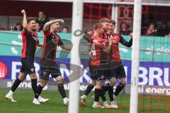 3. Liga; FC Ingolstadt 04 - FC Viktoria Köln; SchanzenGeber-Spieltag, Tor Jubel Treffer 2:0 Benjamin Kanuric (8, FCI) Gustav Christensen (24, FCI) Tim Heike (9, FCI) Max Besuschkow (17, FCI) Pascal Testroet (37, FCI)