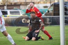 Toto-Pokal; ATSV Erlangen - FC Ingolstadt 04; Torchance verpasst, ärgert sich Patrick Schmidt (9, FCI) Torwart Alessandro Burkhard ( ATSV)