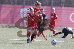 2. Frauen-Bundesliga Süd - Saison 2020/2021 - FC Ingolstadt 04 - FC Würzburger Kickers - Thöle Amelie rot FCI - Desic Medina schwarz Würzburg - Foto: Meyer Jürgen