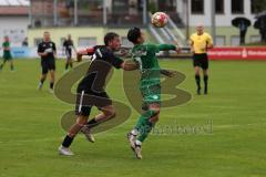 Bezirksliga - Saison 2024/25 - Freundschaftsspiel - SV Manching - TSV Gaimersheim - Dennis Hüttinger (Nr.7 - TSV Gaimersheim) - Stefan Müller (Nr.7 - SV Manching) - Foto: Meyer Jürgen