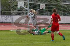 DFB Pokal Frauen Runde 1- Saison 2020/2021 - FC Ingolstadt 04 - SG99 Andernach - Daum Anna-Lena Torwart (#22 FCI) - Hornberg Antonia weiss Andernacht - Foto: Meyer Jürgen