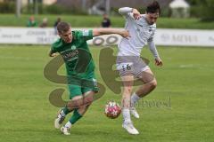 Landesliga - Saison 2024/25 - SV Manching - FC Kempten - Sebastian Graßl (Nr.10 - SV Manching) - Graf Marcel weiss Kempten  - Foto: Meyer Jürgen