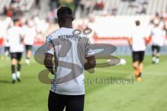 3. Liga; Rot-Weiss Essen - FC Ingolstadt 04; vor dem Spiel Aufwärmtrikot Puma stronger together, Hans Nunoo Sarpei (18 FCI)