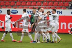 2.BL; 1. FC Heidenheim - FC Ingolstadt 04; Tor Jubel Treffer 1:1 Christian Gebauer (22, FCI) Stefan Kutschke (30, FCI) Marcel Gaus (19, FCI) Dominik Franke (3 FCI) Thomas Keller (27, FCI) Nico Antonitsch (5, FCI) Hans Nunoo Sarpei (18 FCI)