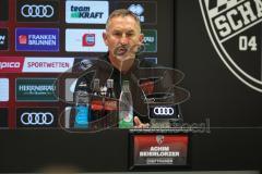 3. Liga - Saison 2026/27 - FC Ingolstadt 04 - SV Wehen Wiesbaden - Cheftrainer Achim Beierlorzer (FCI) in der Pressekonferenz nach dem Spiel - XXXXX - Foto: Meyer Jürgen