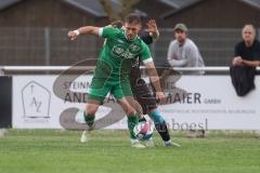 Bezirksliga - Saison 2024/25- TSV Gaimersheim - FC Gerolfing - Flaur Bashota (Nr.23 - FC Gerolfing) - Luca Mancini (Nr.21 - TSV Gaimersheim) - Foto: Meyer Jürgen