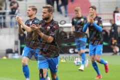 2.BL; FC St. Pauli - FC Ingolstadt 04, Michael Heinloth (17, FCI) Denis Linsmayer (23, FCI) Merlin Röhl (34, FCI)