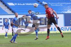 3. Liga - Hansa Rostock - FC Ingolstadt 04 - Stefan Kutschke (30, FCI) Julian Riedel (3 Rostock)