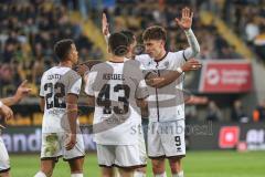 3. Liga; Dynamo Dresden - FC Ingolstadt 04; Tor Jubel Treffer 0:1 Tim Heike (9, FCI) Felix Keidel (43, FCI) Marcel Costly (22, FCI) Pascal Testroet (37, FCI)