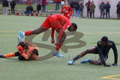 U 14 (C-Jun.) Förderliga BuLi/NLZ -  Saison 2021/2022 - FC Ingolstadt 04 - FC Bayern München - Elem Apemegno rot FCI - Foto: Meyer Jürgen